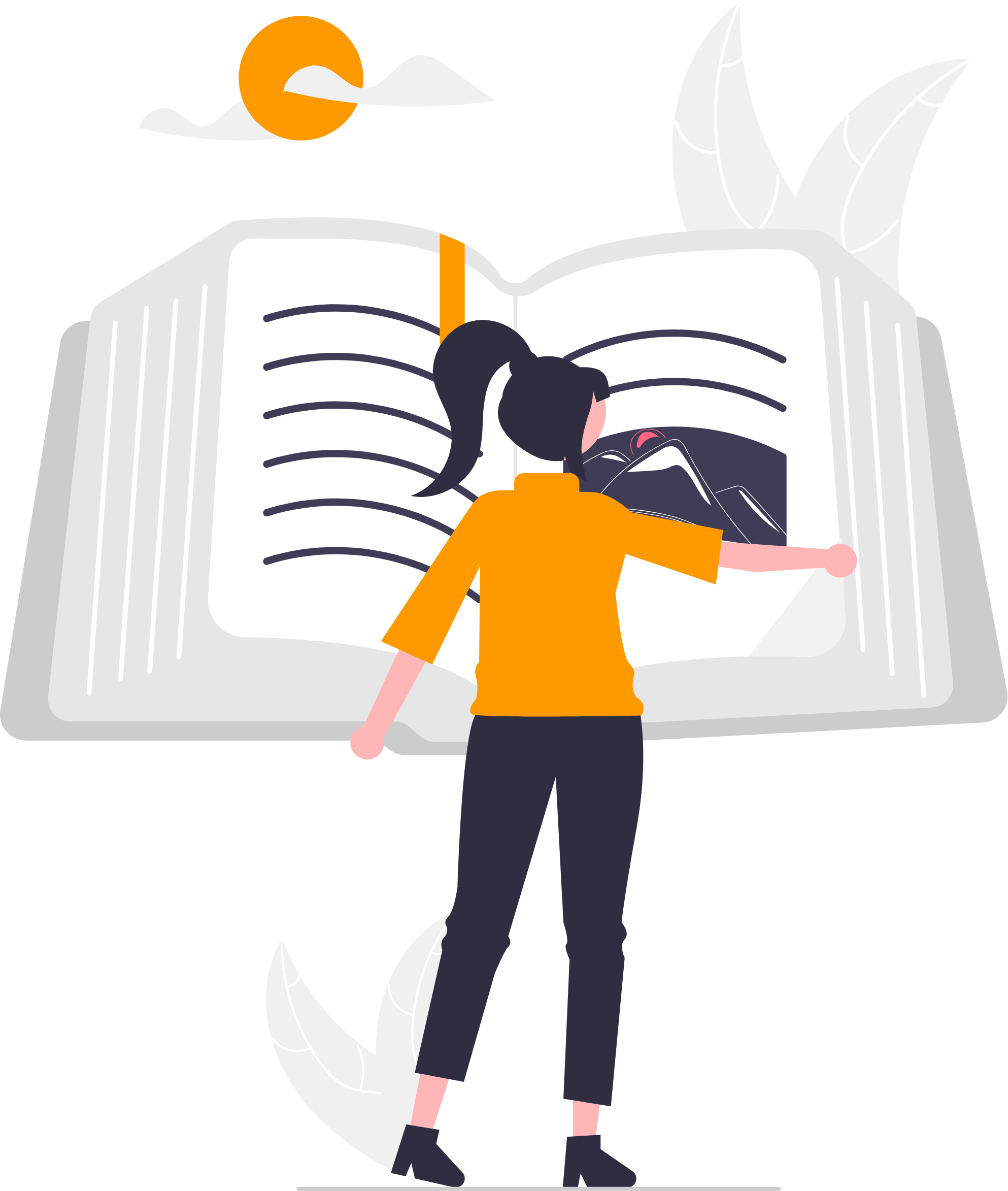 Ragazza che legge libro