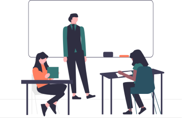 Docente con studenti