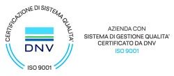 Logo Azienda con sistema di gestione qualità certificato da DNV ISO 9001